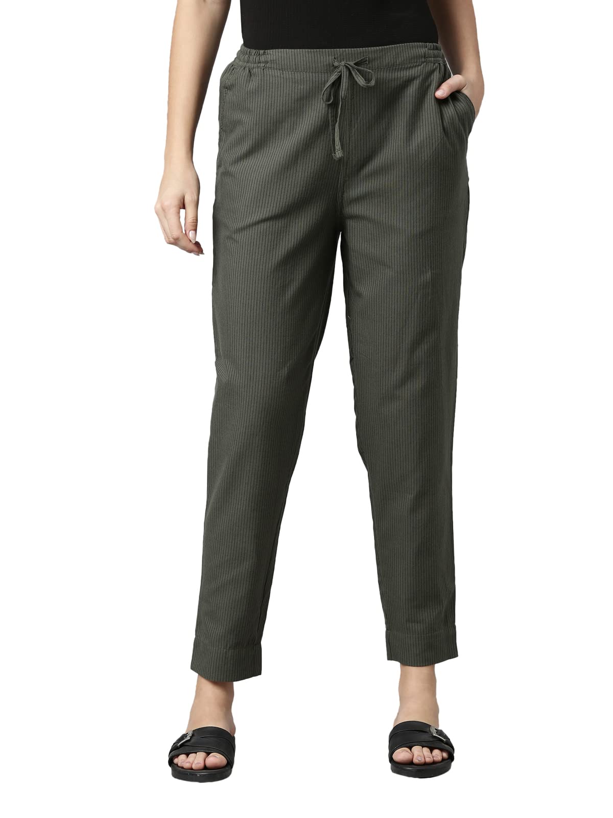 GO COLORSWomen Printed Pencil Pants