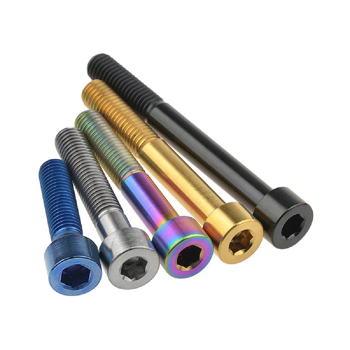 M7 Titanio Tappo Allen Testa Presa Viti Bulloni 10 15 20 25 30 35 - Foto 4