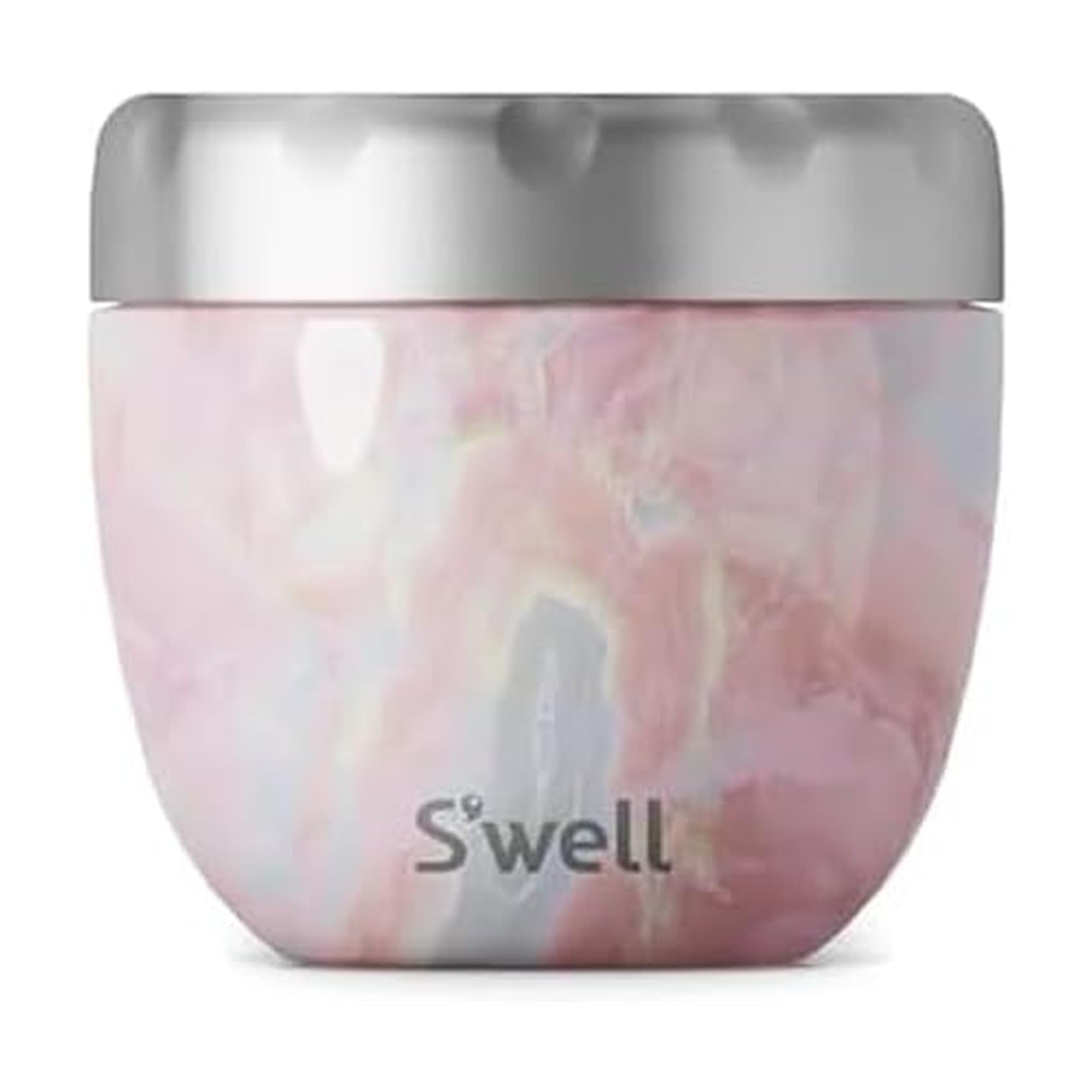 S'well Stainless Steel Geode Rose Eats 2-in-1 Food Bowl