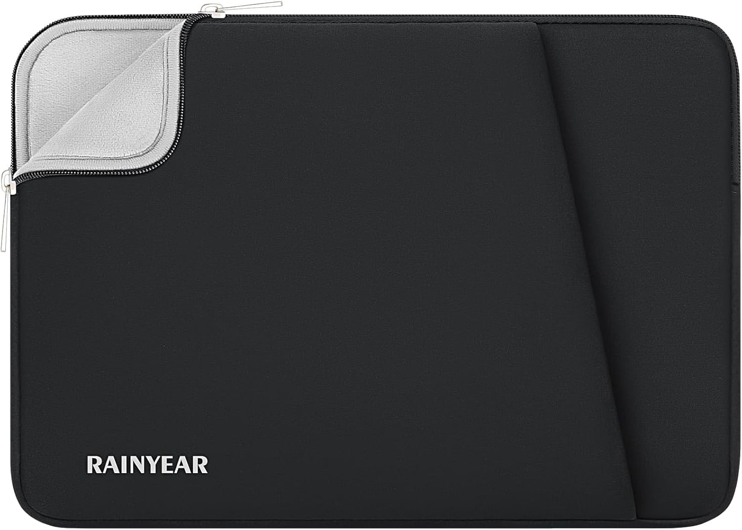 RAINYEAR Laptop Sleeve Case with Front Pocket, 17 Inch Protective Portable Case Briefcase Handbag Laptop Carrying Bag Cover Compatible for HP/Dell/Lenovo/Asus/Acer, Black