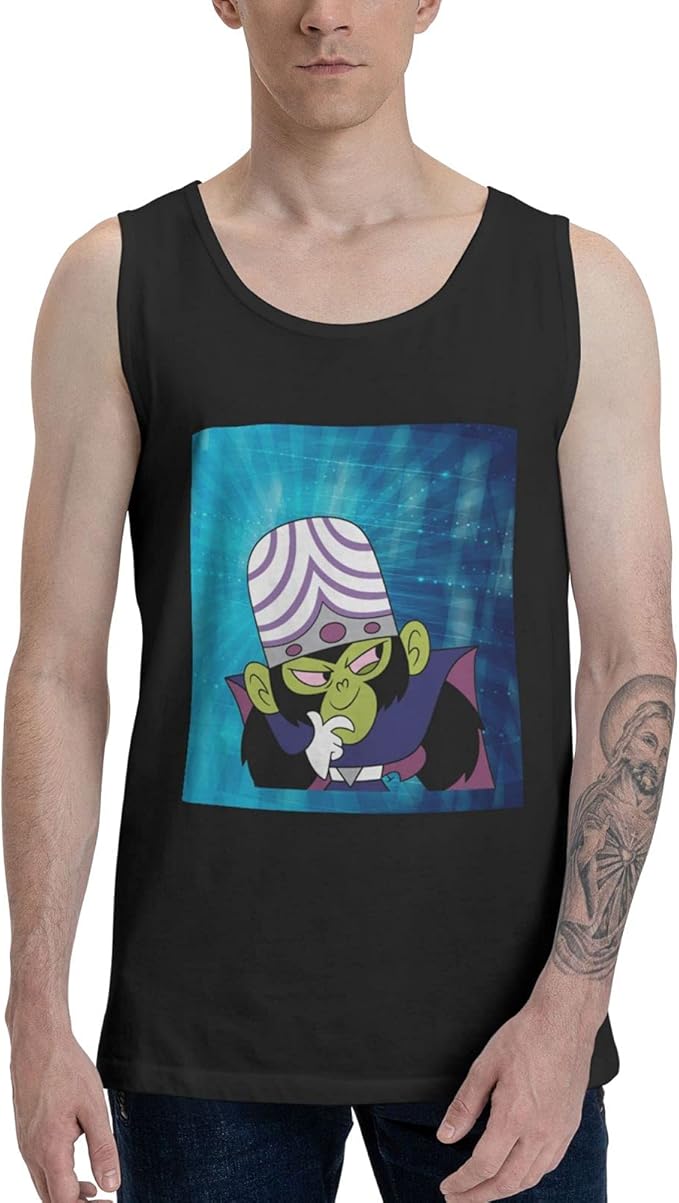 Mojo JoJo Men's Unique Personality Graphic Sleeveless Vest