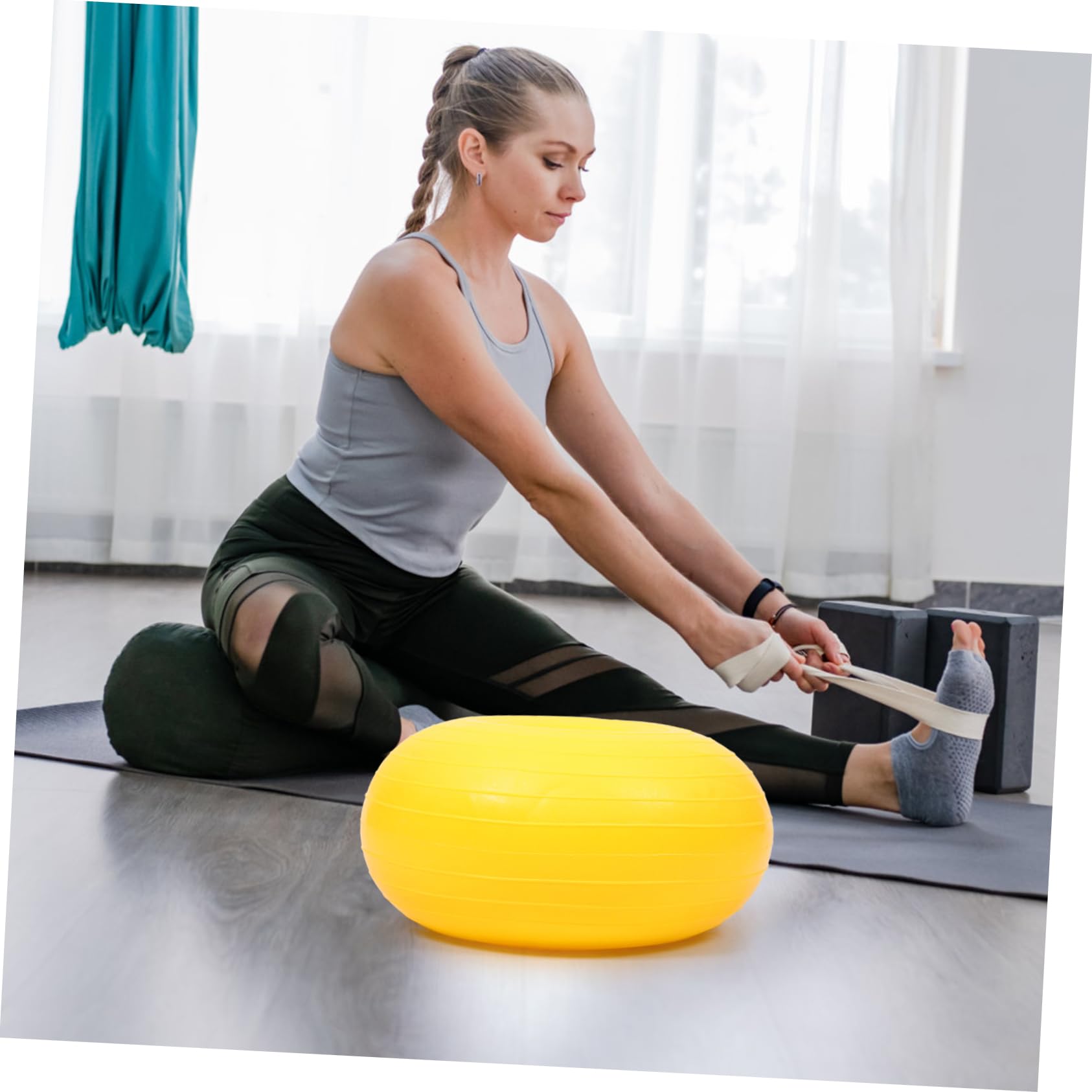 Toddmomy Pelota De Yoga Pelota De Pilates Reutilizable Pequeña para Ejercicios De Core Entrenamiento Casa
