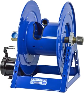 Coxreels 1185-1524-H-BUXX، بكرة خرطوم الترجيع للمحرك الهيدروليكي بسعة 1 1/2 بوصة x75، محمل دوار أسير، خرطوم 3000 رطل لكل بوصة مربعة غير متضمن