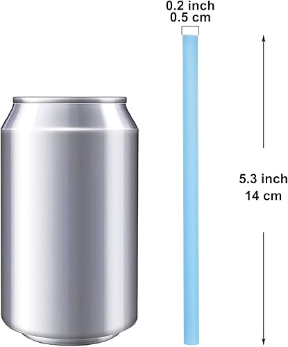 Miniatura 10 de Youngever Paquete de 7 pajitas de silicona para niños, popotes de silicona reutilizables de 5 pulgadas para niños y niños pequeños (colores arcoíris)