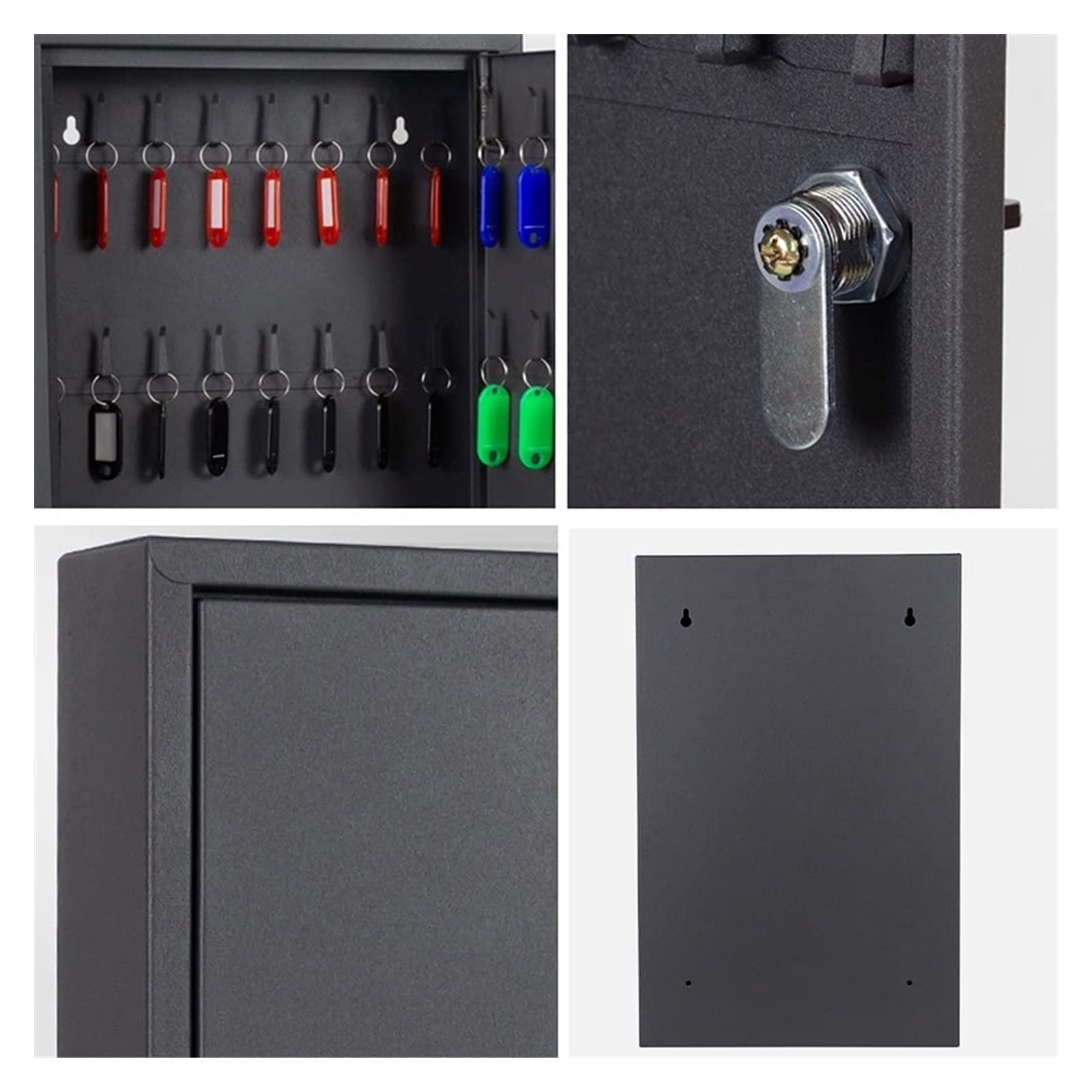 Armoire à clés murale à combinaison pour intérieur et extérieur, clés sécurisées pour la maison, le garage, le bureau, l'école, boîte à serrure étanche