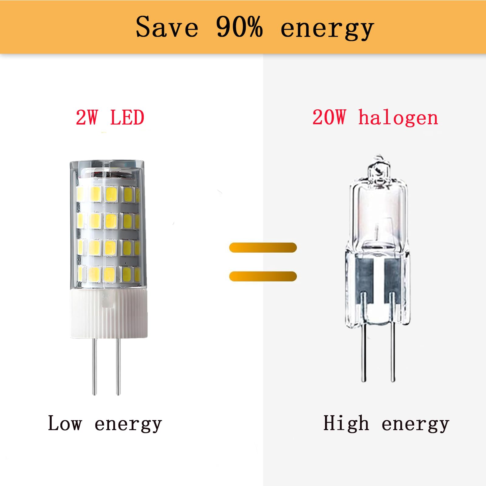 WANGPEI G4 Lampadine a LED 5W(Equivalente 50W Lampada Alogena) Bianco Freddo 6000K 500Lumen AC220-240V Angolo Fascio 360° Risparmio Energetico No Dimmerabile Lampadina G4(Confezione da 6