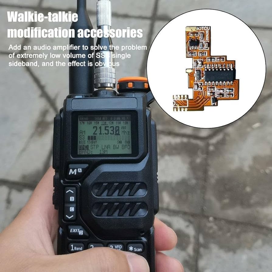 ＵＶ_K5　VHF UHF HFフルバンド受信機（ＳＩ４７３２Ａを組み込み済） Amazon.co.jp: 1セット Si4732 チップおよび水晶発振器