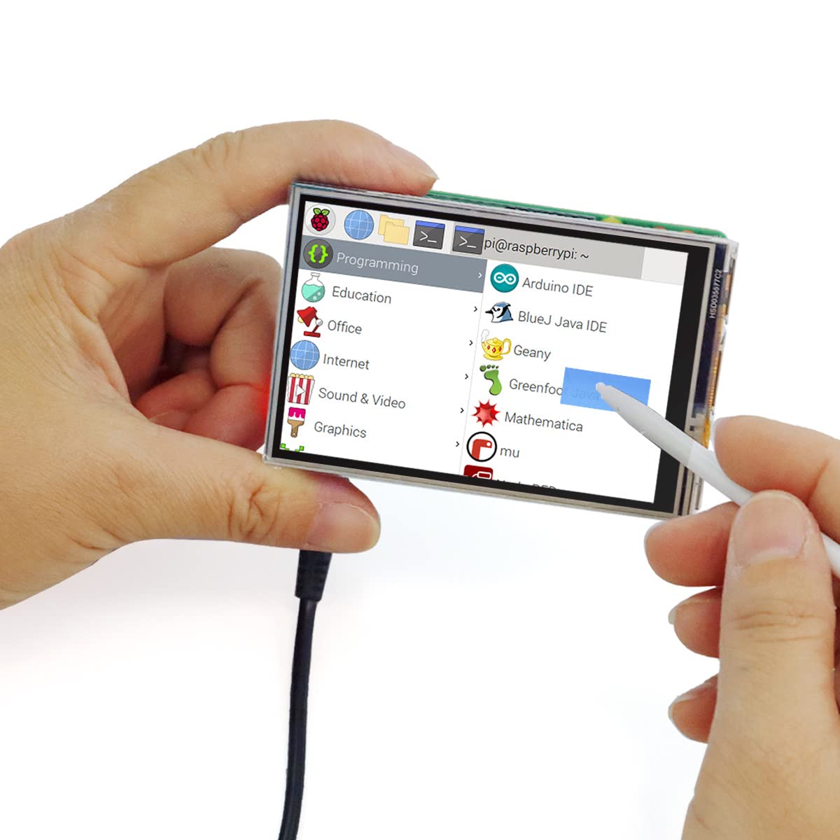 Amazon.co.jp: ELECROW 3.5インチ モバイルモニター Raspberry Pi用