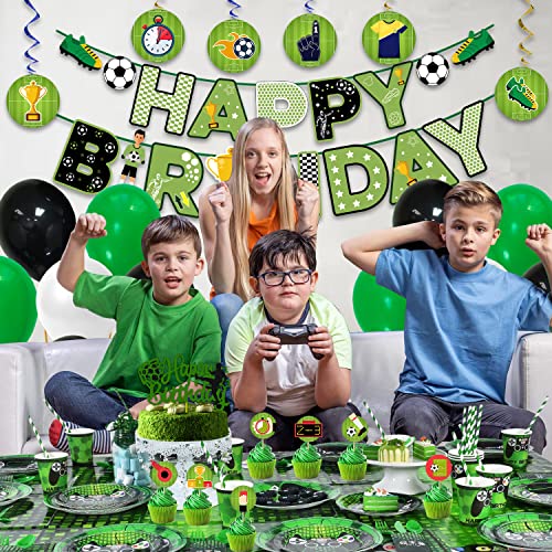 Party Propz Football Theme Birthday Decoration - 43Pcs Happy Birthday Decoration Items for Boy | Soccer Theme Birthday Decoration Items | Football Balloons for Decoration | Kids Birthday Decorations 8 61FltMhco5L