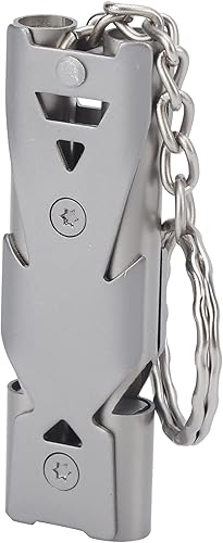 Pilipane Silbatos de emergencia, silbato de supervivencia de emergencia de aluminio para camping, senderismo, caza, deportes al aire libre, sonido