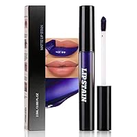 Vista 33 de FAFAMOON - Tintes de tinte labial líquido mate rojo malva intenso, tinte de labios de larga duración, resistente al agua para mujeres, tintes