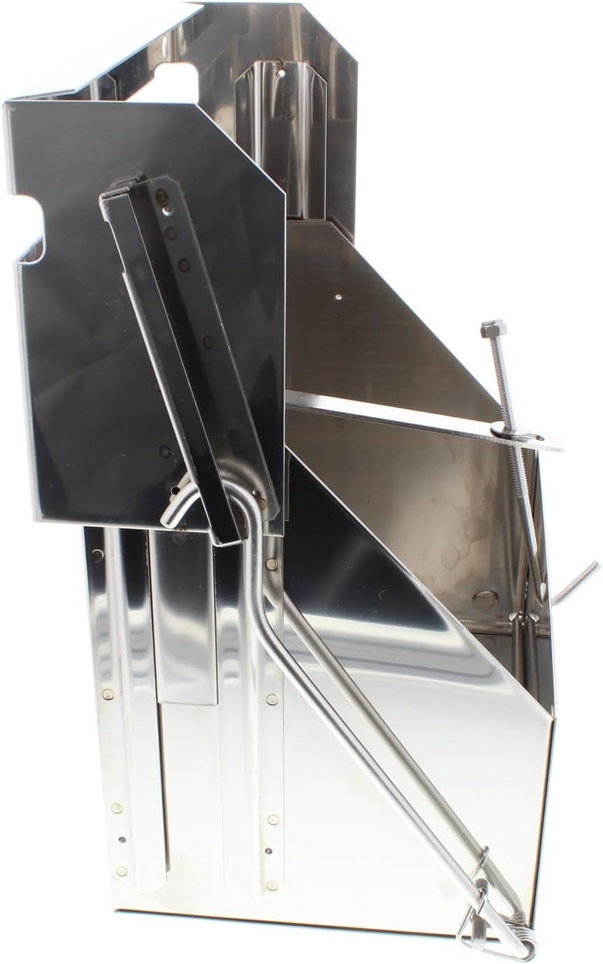 Speedway Motors Polished Stainless Drop-Out Remote Mount Battery Box, Universal Fit Sliding Design with Locking Drop Feature, Accepts 10.5 x 7 x 8 Inch Batteries