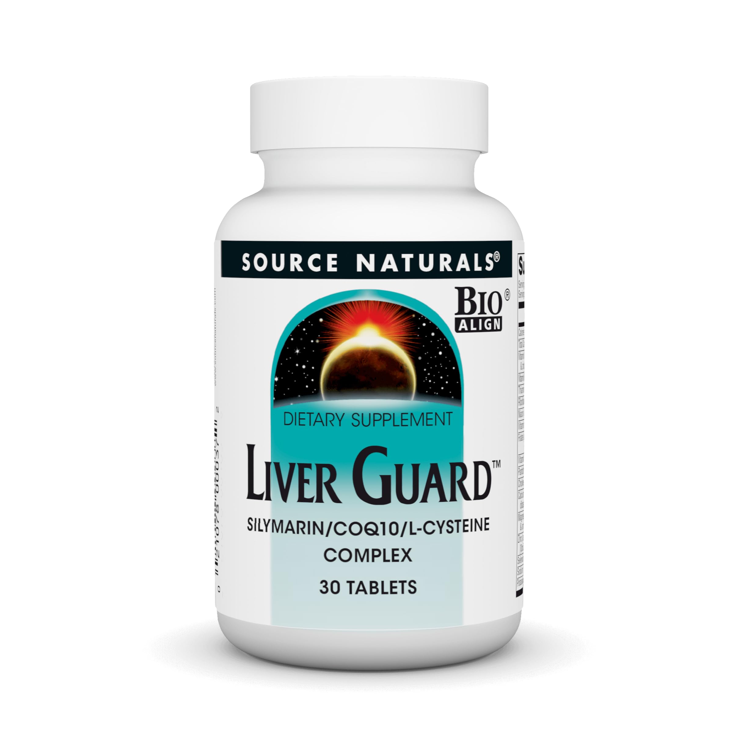 Source Naturals Liver Guard - Silymarin, CoQ10, N-Acetyl Cysteine Complex - 30 Tablets