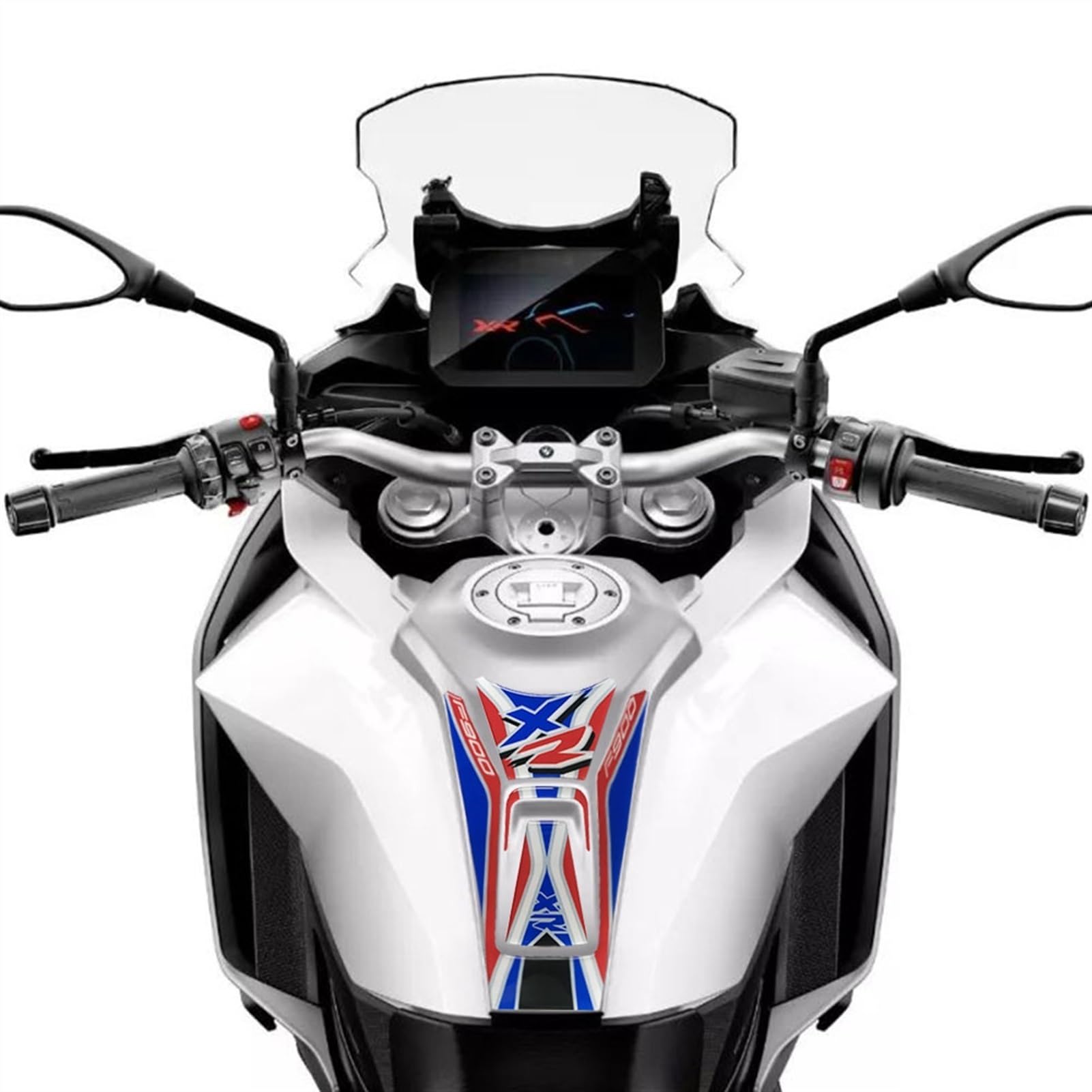 Protection Supérieure Avant Du Té Fourche Supérieur Moto Pour Y&amaha YZFR6 YZF R6 600 Autocollant Fibre Carbone Traction(Color9)