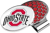 Vista 37 de LinksWalker Collegiate Team Golf Ball Marker with Magnetic Hat Clip Holder plateado