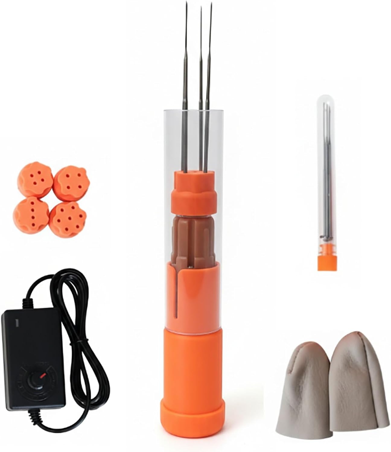 Electric Felting Needle Machine Wool Felt Poking Combing Tool with 1-7 Needles Speed Contro Portable DIY Felted Needlework Craft kit