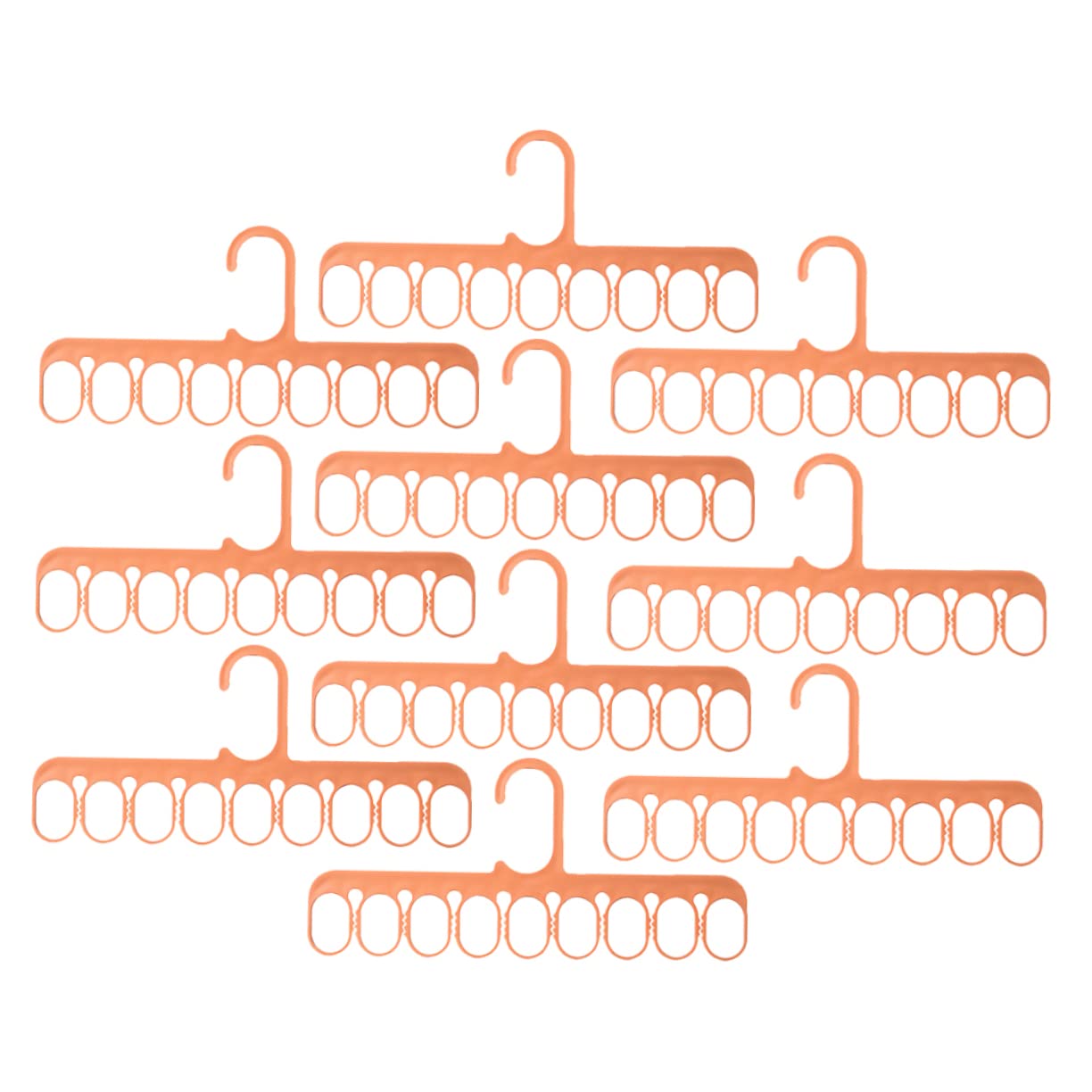 SOLUSTRE 10Pcs Clothes Rack Multi Functional Drying Rack for Space Saving Closet Organization Punch Design for Balconies Apartments and Laundry Rooms