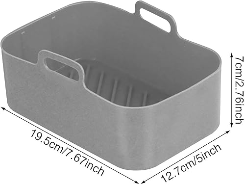 Miniatura 2 de Olla de silicona para freidora de aire Ninja Foodi Dual DZ201, forro reutilizable de silicona para freidora de aire, cesta rectangular para freidora