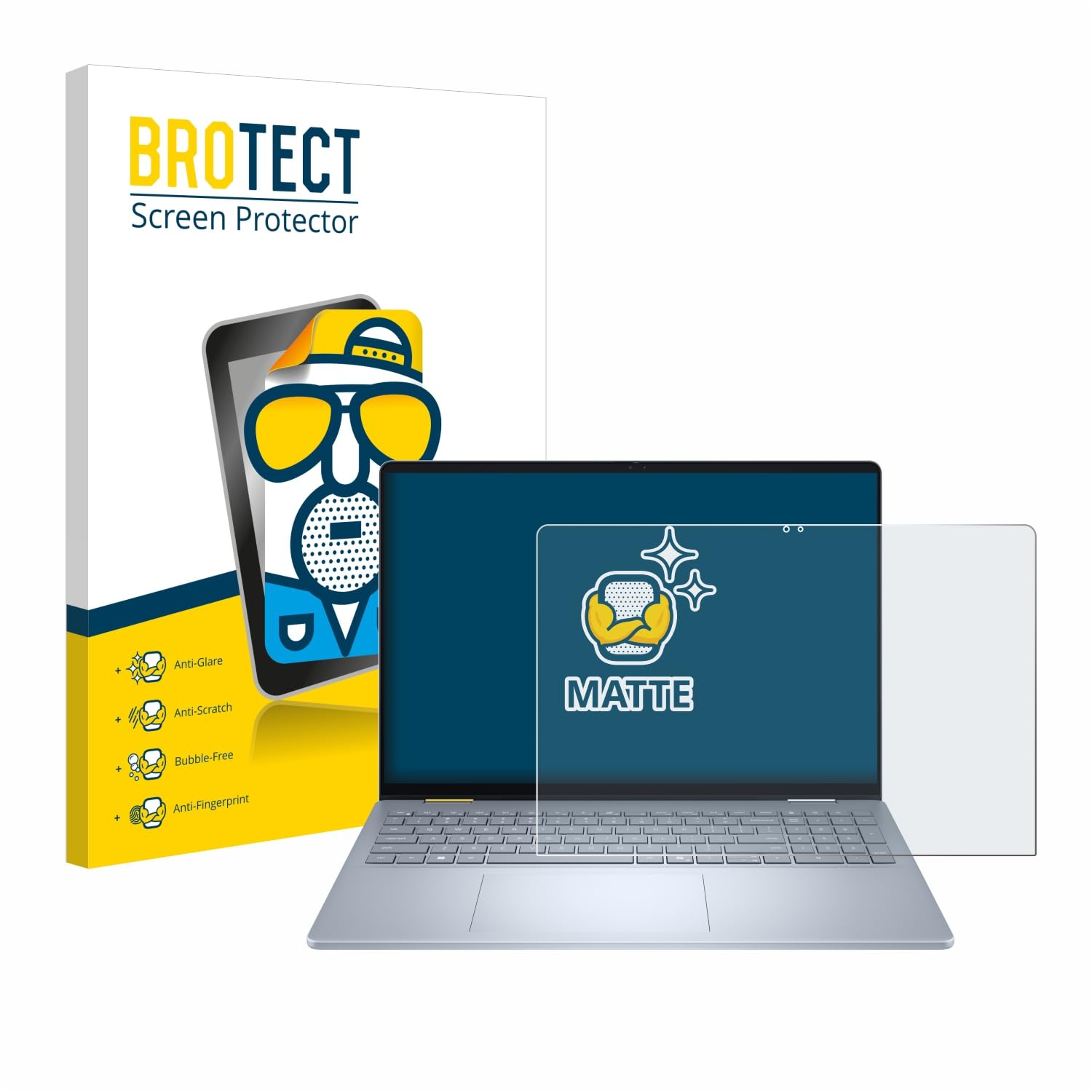 Brotect Film Protection Écran Anti-Reflet Mat Pour Dell 16 Laptop - Anti-Rayures Et Anti-Traces