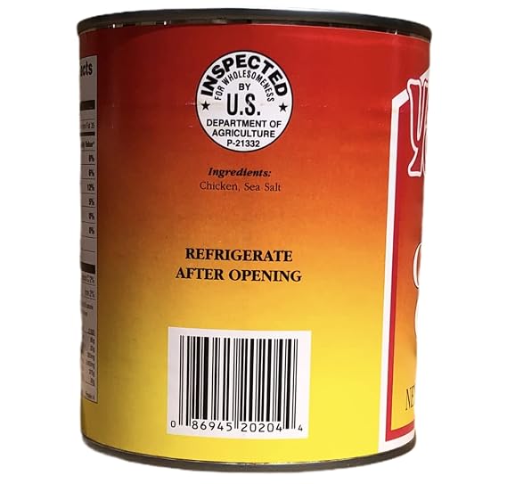 Yoders Fully Cooked Canned Chicken Chunks Case