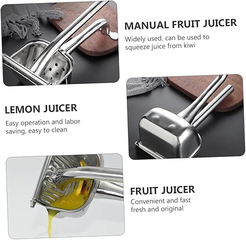 Miniatura 2 de SAFIGLE Stainless Steel Manual Fruit Juicer Squeezer for Citrus Lemons Limes and Oranges Ergonomic Handle Labor-saving Citrus Press for Household