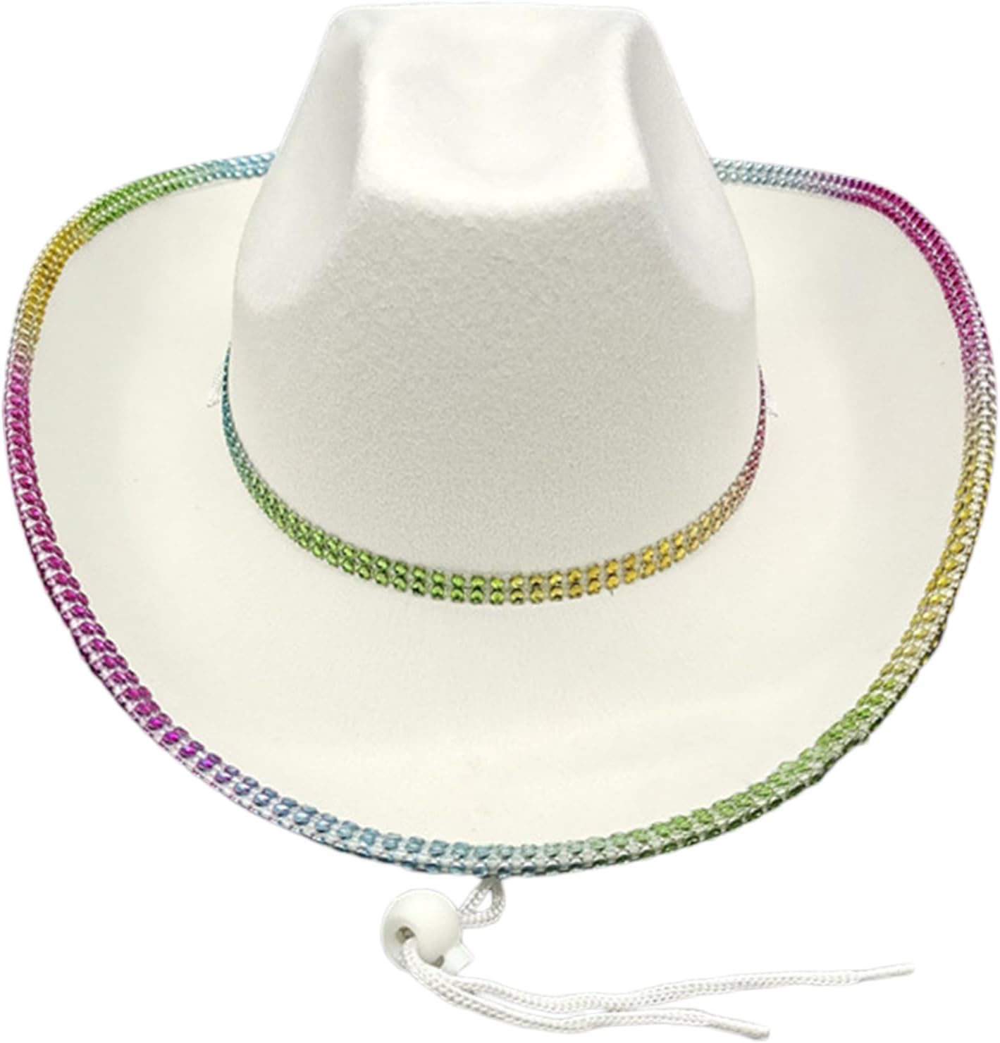 Diamond-studded Cowboy Hat Bejeweled Disco For Girl Boys Cowgirl For Carnivals Music Festival Cowboy Hat Men