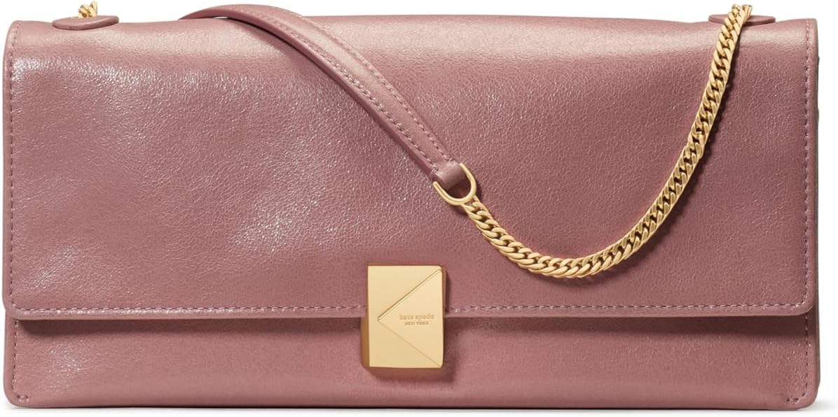Bolso de hombro suave de cuero esmaltado decorativo