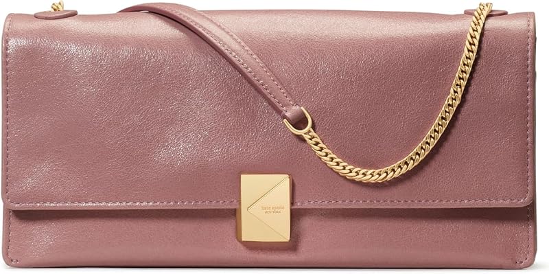 Bolso de hombro suave de cuero esmaltado decorativo