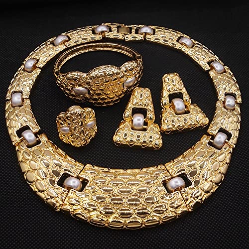 Joyería conjunto oro y plata bicolor estilo brasileño italiano moda 7
