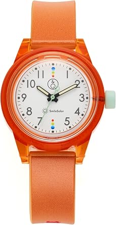 Cue & Cue Smile Solar R03A-002VK Womens Watch, Orange, citrus orange, Casual