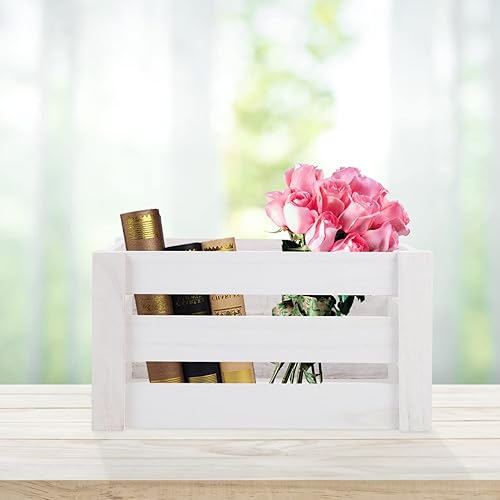 Miniatura 9 de CLISPEED Cajón de madera vintage para anidar, cesta de madera, cajas de almacenamiento de madera rústica, caja de madera rústica vintage para