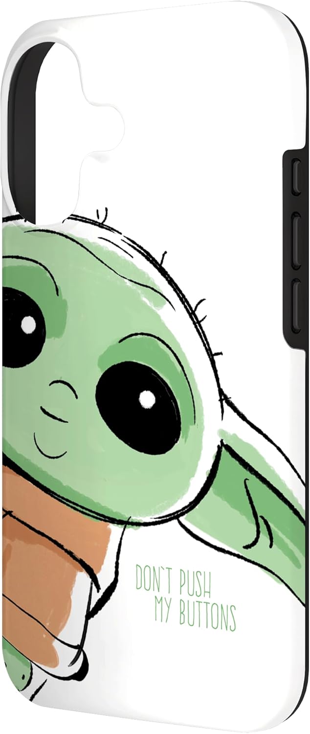 The Mandalorian The Child Don’t Push My Buttons White Case for iPhone 17