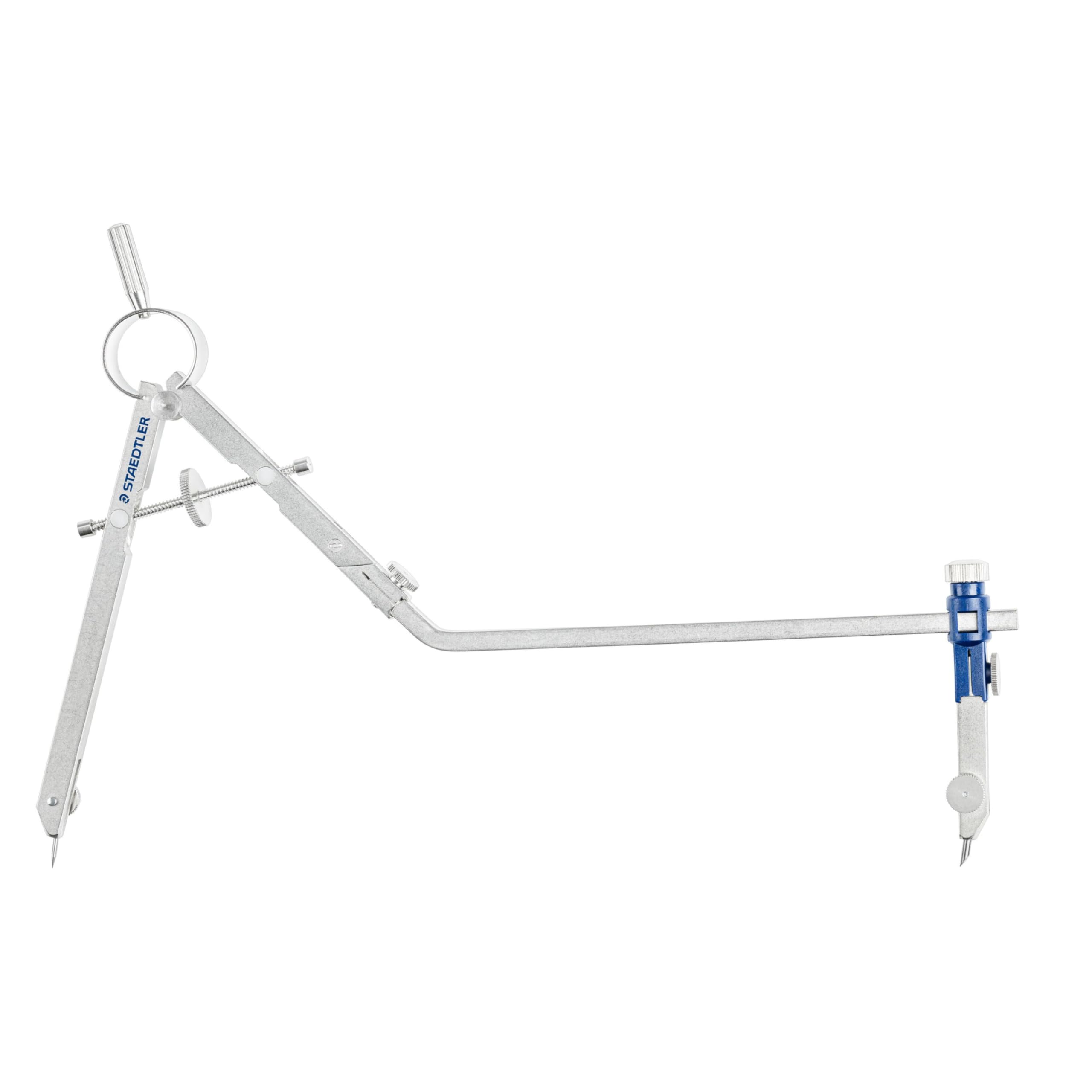 STAEDTLER Mars - 551 Compás Metálico de Precisión con Husillo y Rueda Central, Estuche Individual