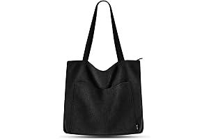 Prite Corduroy Tote: Spacious and Versatile Shoulder Bag for Women