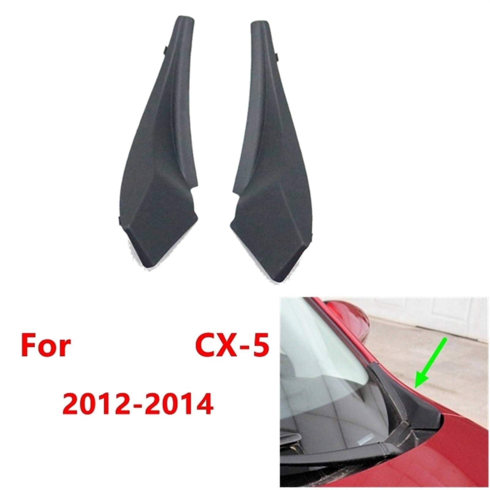 For Mazda, for CX-5 CX5 2012-2014 2017-2020, tapa de guardabarros de cubierta de moldura de panel de rejilla de limpiaparabrisas delantero de coche Cubierta de la escobilla del limpiaparabrisa