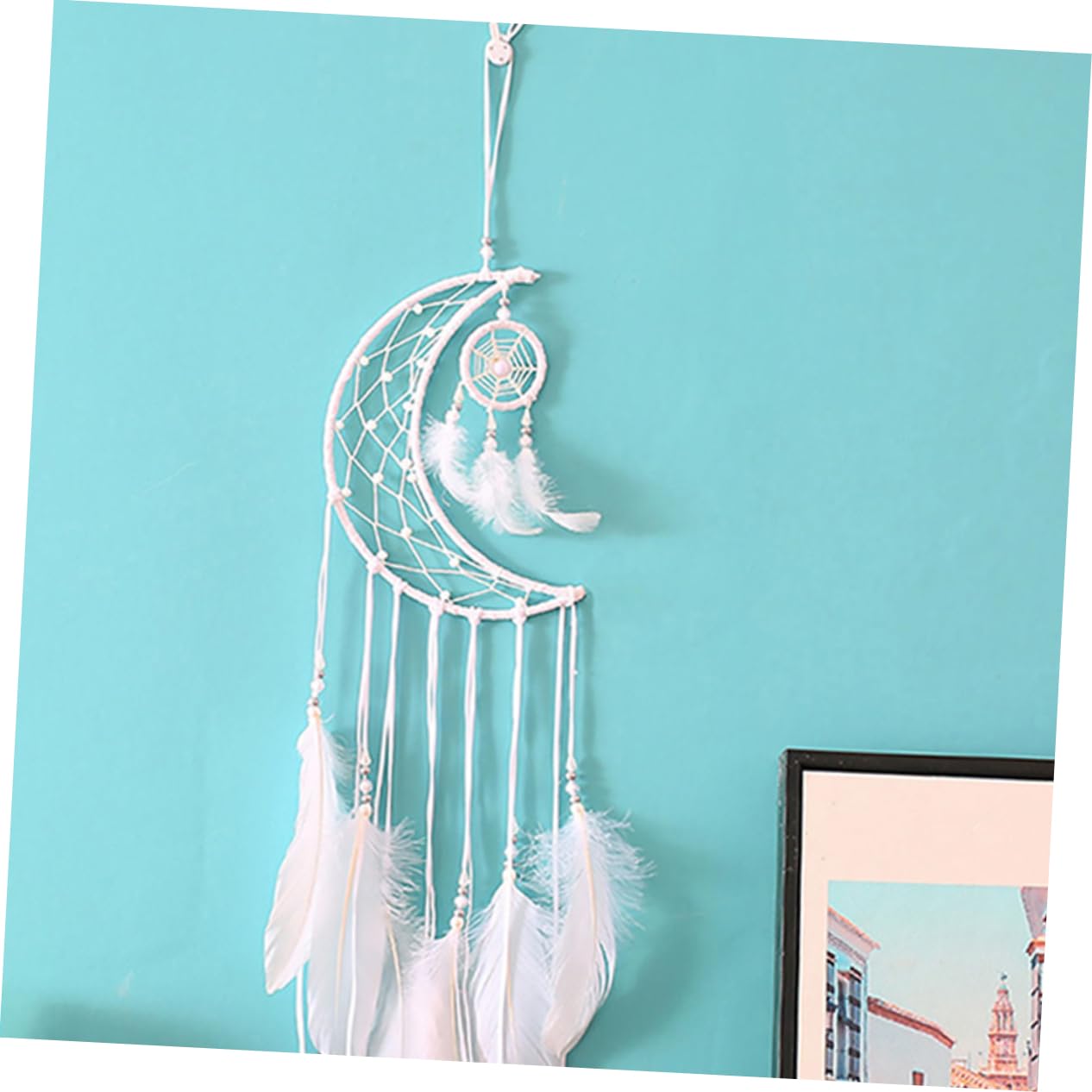12pcs Crescent Moon Dream Catcher Frames DIY Hoops for Crafting to Iron Wire Material for Home Decor and Party Decoration