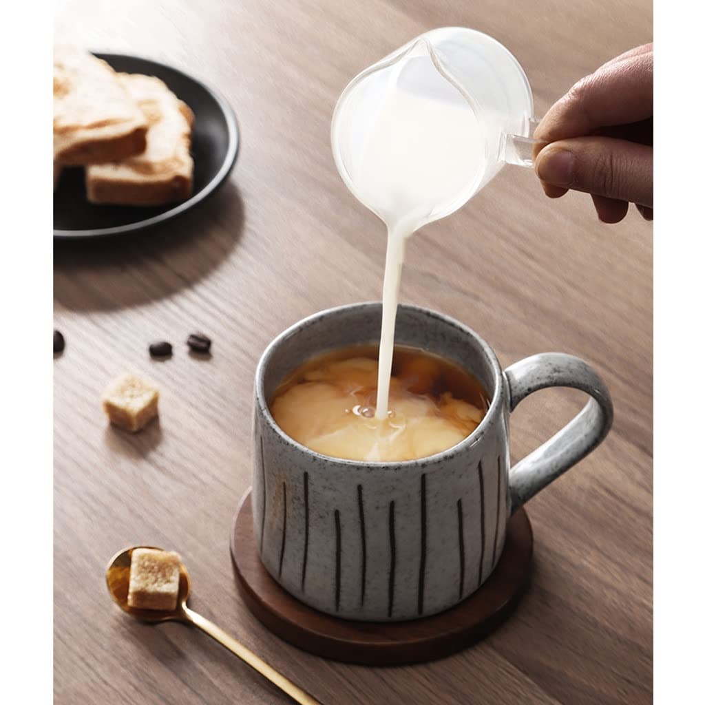 Becher Kreative Kaffeetasse Büro Keramik Paar Becher Retro Home Trinkbecher Geeignet für Kollegen, Freunde und Älteste Kaffeetasse (Farbe: Grau)