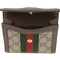 お買い得品　GUCCI グッチ　二つ折り　財布　ブラウン　茶 GGキャンバス グッチ 財布 GUCCI 二つ折り財布 レディース