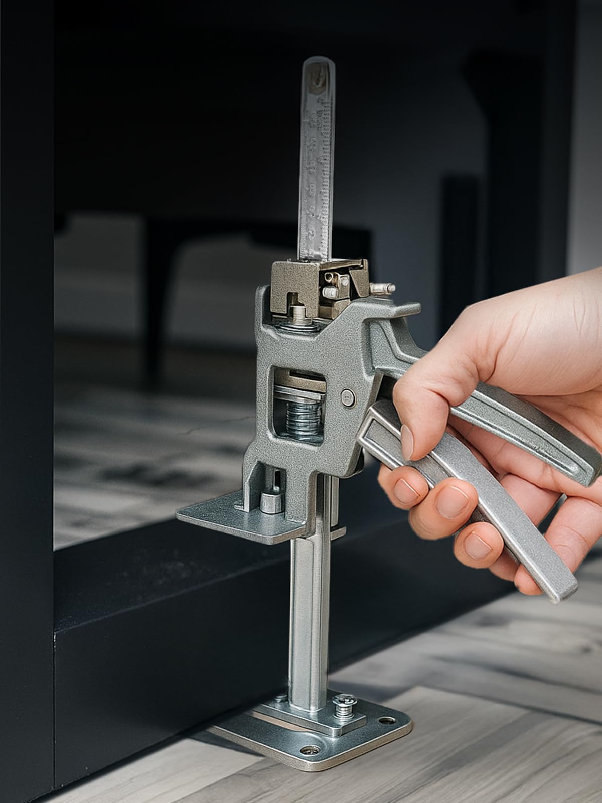 2er Set Multifunktionale Armheber mit Skala, Langsam- und Schnellhebefunktion, Tragkraft bis 220kg, Höhenverstellung für Möbel, Türen, Schränke, Gipskartonplatten
