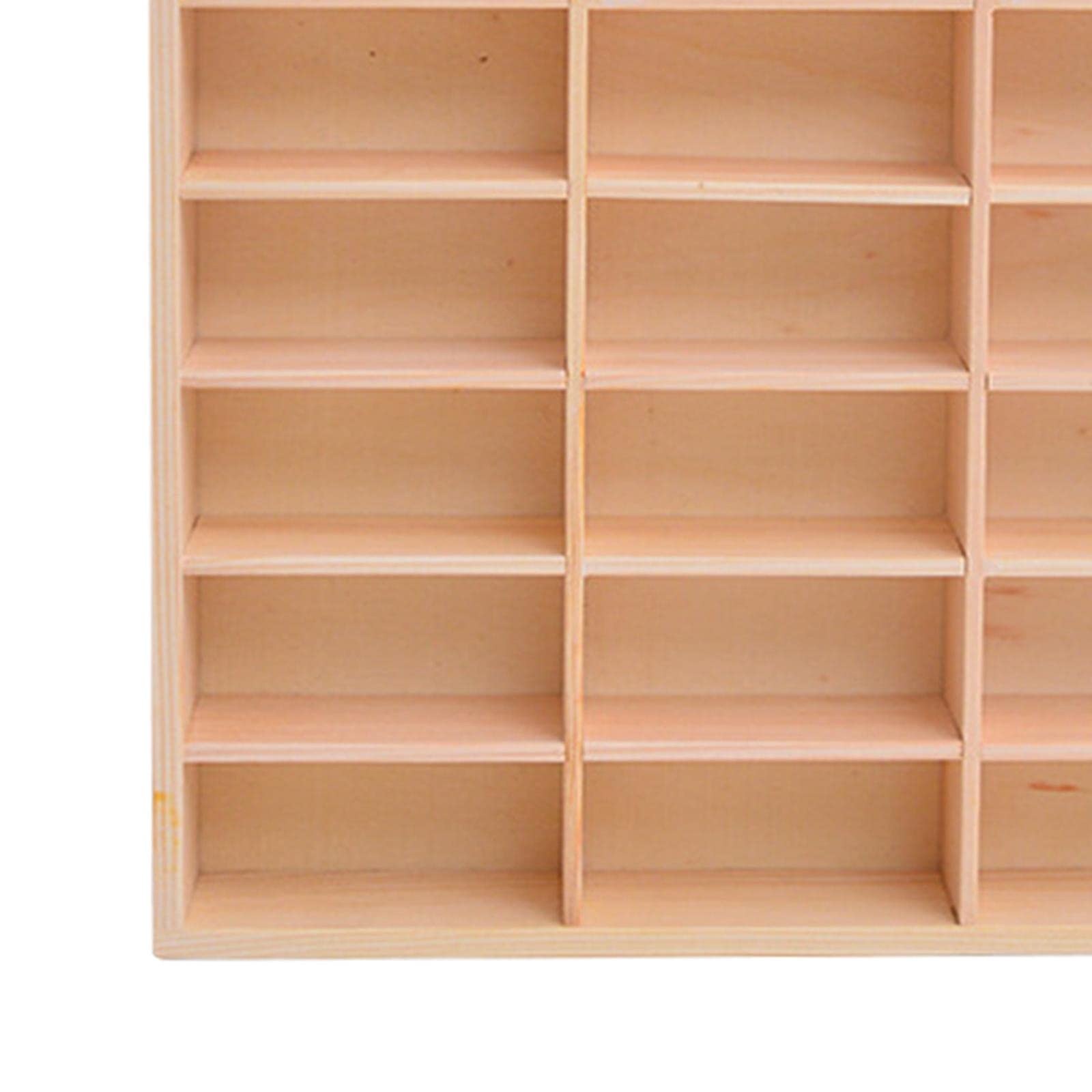harayaa Soporte de Exhibición de Madera Vitrina Soporte Multiusos Estante Gabinete Organizador de Almacenamiento para Figura de Acción Coleccionables Tienda a, 21 rejilla, tal como se describe