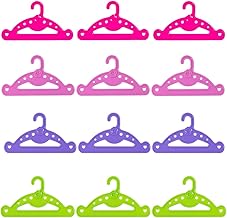 EIHI Pack of 12 baby clothes hangers, baby clothes hangers, doll clothes hangers for dolls wardrobe, 13 cm