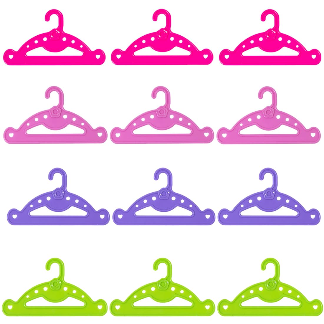 EIHI 12 Stück baby kleiderbügel, kleiderbügel baby, puppenkleiderbügel, puppen kleiderbügel für puppen kleiderschrank, 13cm