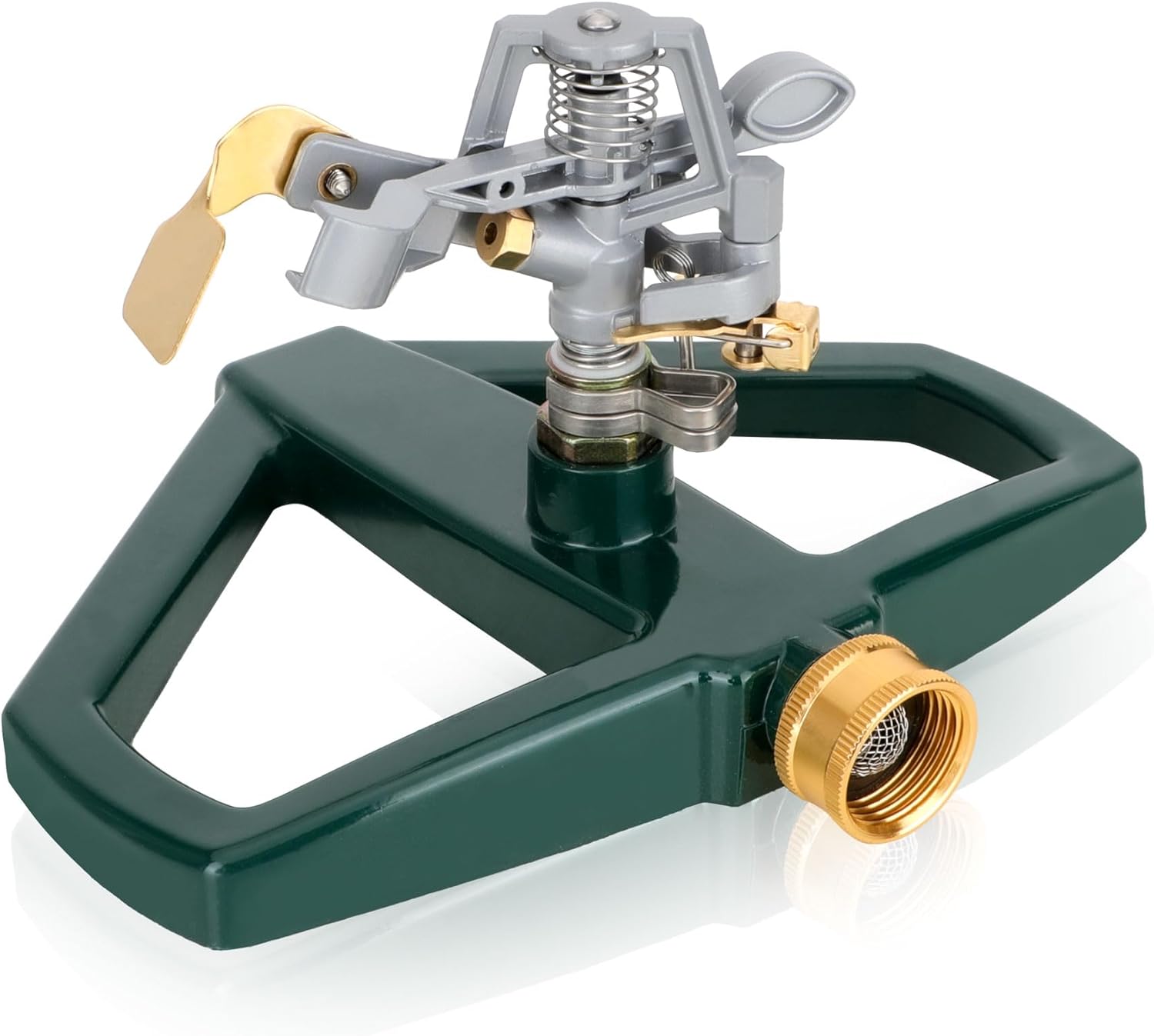 2pcs Sprinklers for Yard, Water Sprinkler for Lawn with Metal Base