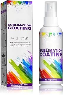 Sublimation Spray for Cotton, Sublimation Coating Spray, Quick Dry & Super Adhesion, High Gloss Sublimation Coating Supplies for All Fabric Polyester T-shirts Carton Wood Canvas Handbag100ML