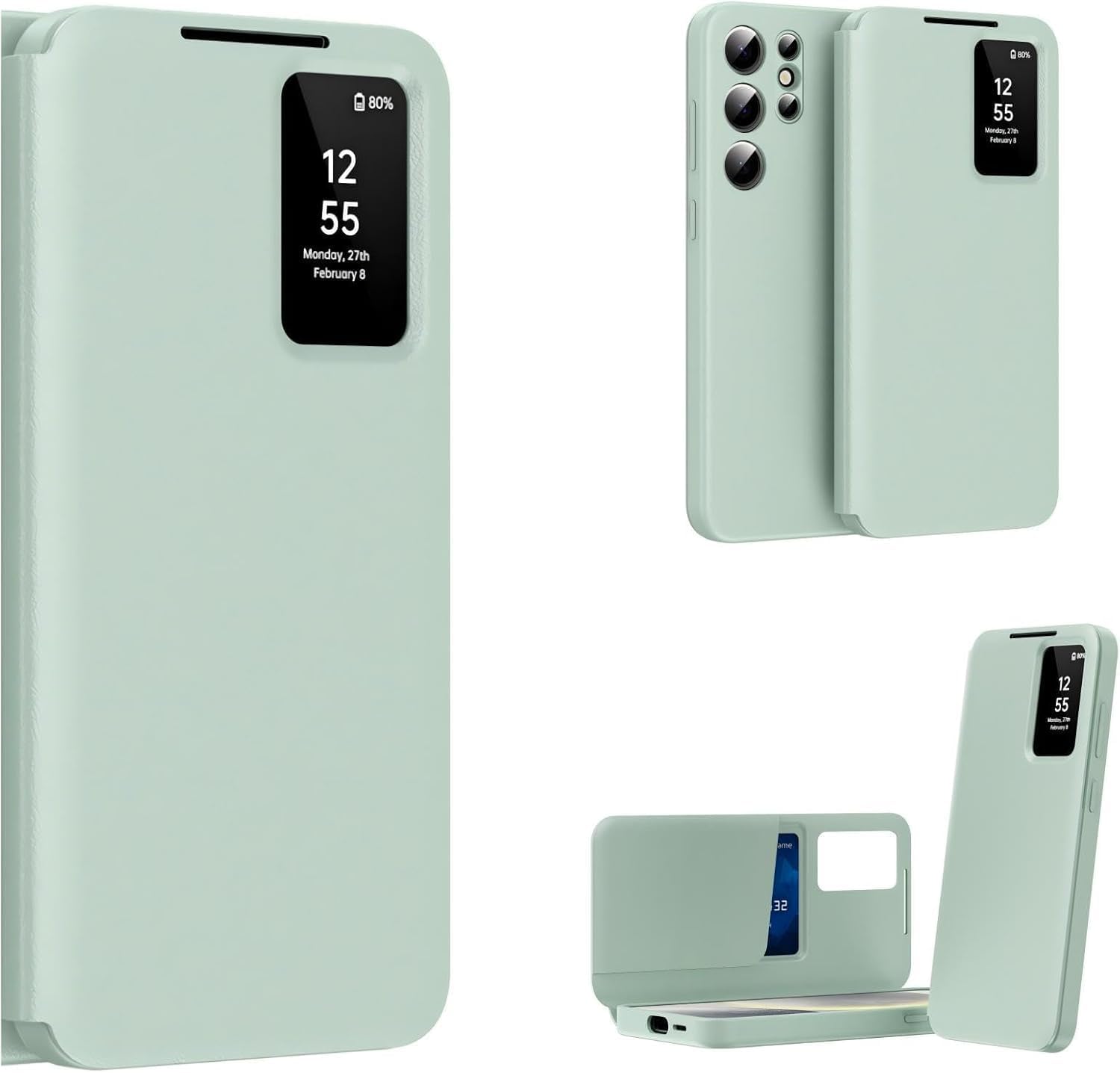 Melomon New Ultra Hybrid Smart View Wallet Case for Samsung Galaxy
