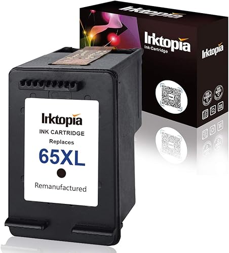 Inktopia Repuesto remanufacturado para cartuchos de tinta HP 65 65XL N9K04AN, chip actualizado de alto rendimiento, trabajo con impresora HP Envy