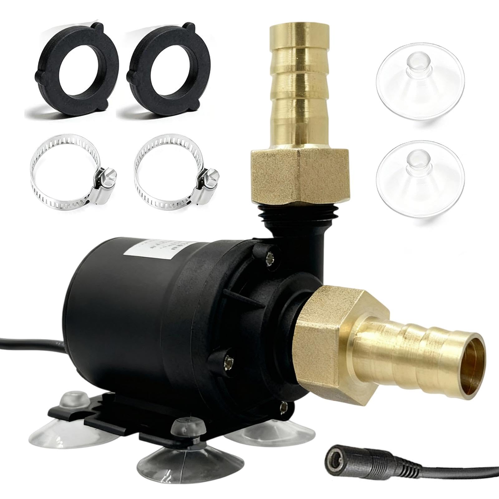 Pompa wodna 12 V, bezszczotkowa, DC 12 V, 800 l/h, 19 W, mini pompa zanurzeniowa, rdzeń pompy, mała pompa wodna, pompa głębinowa, pompa cyrkulacyjna do stawu, bardzo cicha pompa do fontanny akwarium