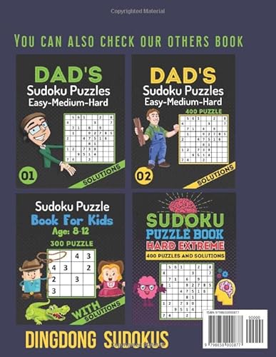 Independently Published Sudokus, Dingdong Sudoku Puzzle Book For Kids Ages 12-14: Brain Games 300 Sudoku Puzzles Activity Books For Kids 12-14 Year Old thumb #1