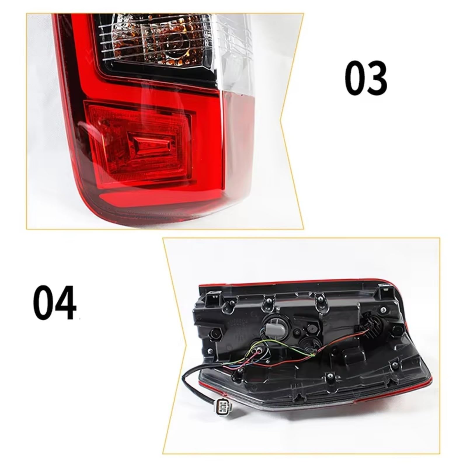 Genérico Montaje Luces Traseras Para Mitsubishi Para L200 Para Tritón