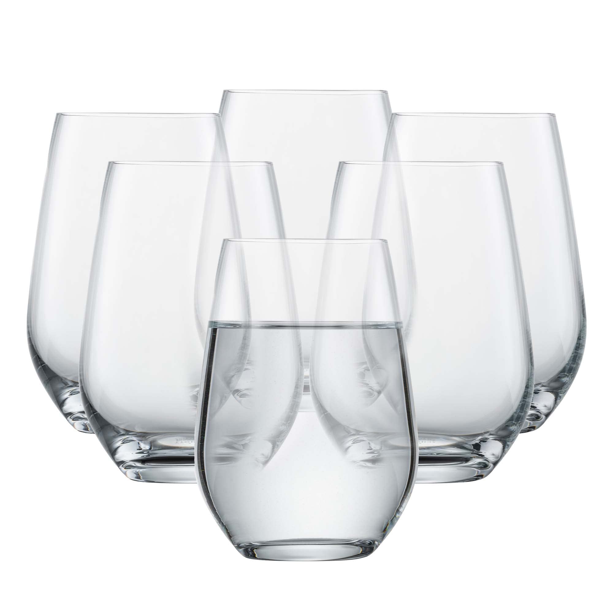 SCHOTT ZWIESEL Universalbecher Viña (6er-Set), vielseitig einsetzbare Trinkgläser, spülmaschinenfeste Tritan-Kristallgläser, Made in Germany (Art.-Nr. 114674)